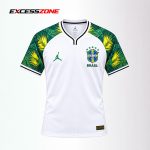 Brazil X Jordan White & Green Premium Jersey 2026